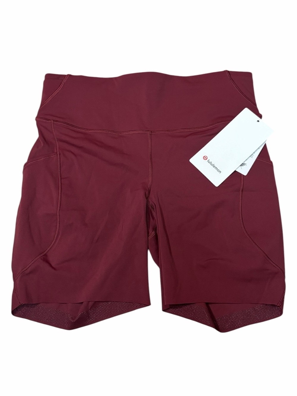 NWT Lululemon Fast and Free High-Rise Short 6" *Pockets (Burgundy Bay) Size 10